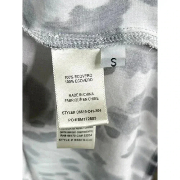 Cloth & Stone Midi Dress Animal Print Long Sleeves Ecovero Sz S - Picture 7 of 10